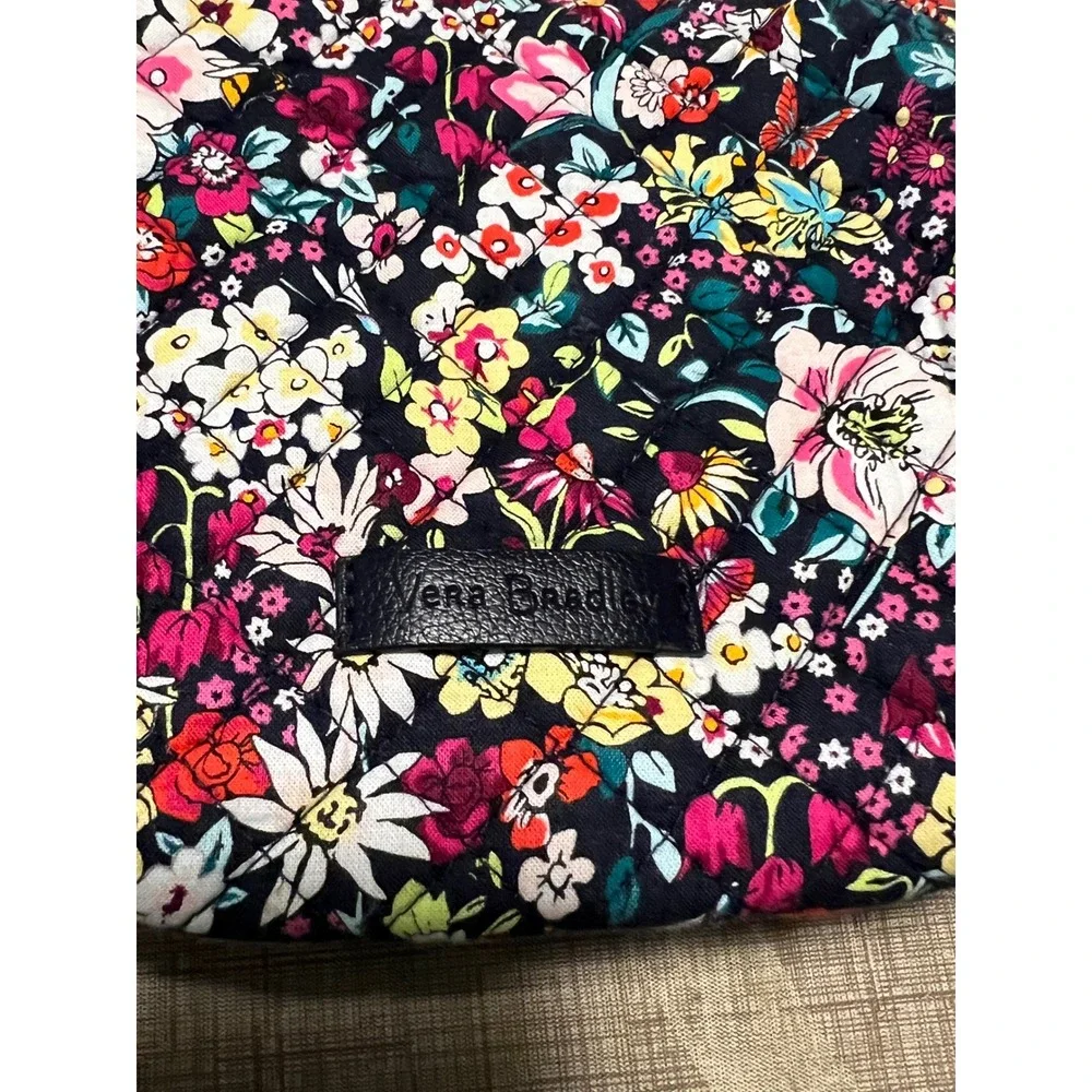 Vera Bradley Quilted Floral Itsy Ditsy Cosmetic Bag Makeup Pouch Travel Case